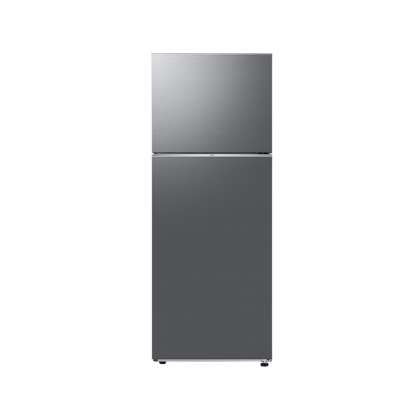 SAMSUNG Fridge, 465L, 2 Door Top Mount Freezer No Frost (Frost Free), Refined Inox