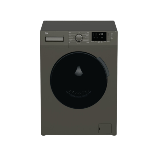 BEKO Washing Machine, 9Kg, Full Auto Front Load Wash Only, Manhattan Grey