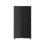 MIKA Fridge, 595L, 2 Door Side By Side No Frost (Frost Free), INVERTER Compressor, Inox Dark Matt