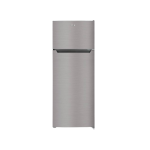 MIKA Fridge, 211L, 2 Door Top Mount Freezer Defrost (Direct Cool), Line Silver Dark