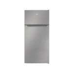 MIKA Fridge, 112L, 2 Door Top Mount Freezer Defrost (Direct Cool), Line Silver Dark