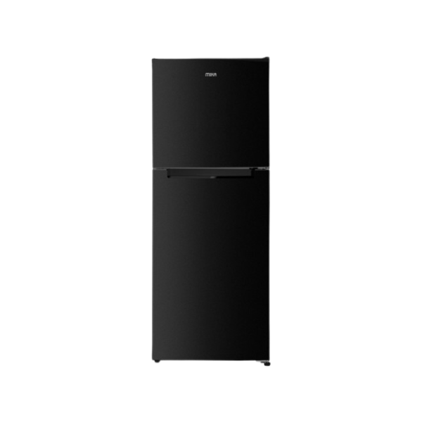 MIKA Fridge, 247L, 2 Door Top Mount Freezer No Frost (Frost Free), Inox Dark Matt