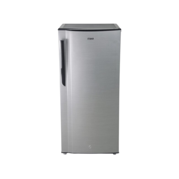 MIKA Fridge, 175L, Single Door Defrost (Direct Cool), Line Silver Dark