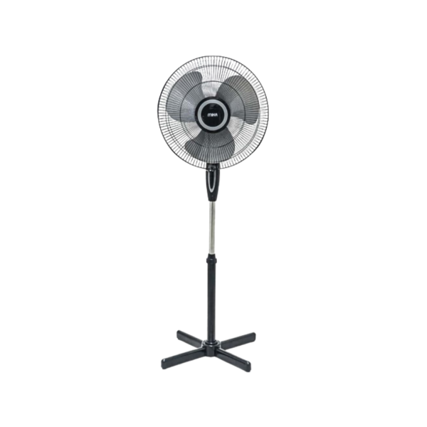 MIKA Stand Fan, 16", Black & Grey