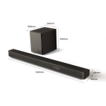 HISENSE Sound Bars,  4.2 WIRELESS CONNECTION, 3 PRESET AUDIO MODE, MULTIPLE AUDIO ENHANCEMENT, 280w RMS, DOLBY ATMOS IMMERSIVE AUDIO, BLUETOOTH