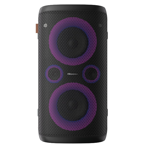 HISENSE 300W Party Speaker 5 Preset Auto Mode, BT, Wireless, FM Inbuilt, 5D Effect, Vocal Fader