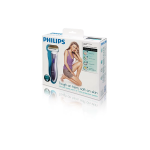 PHILIPS High end ladyshave, Doublefoilshav inghead,piv otinghead,rechargeable,aloev eras trip