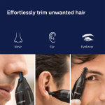 PHILIPS Nose Trimmer Series 3000 - Trim nose, ear & brows hair with maximum comfort, Precision Trim