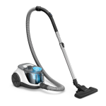 PHILIPS Vacuum Cleaner, Canister, Bagless 1500W Durable Motor