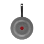 TEFAL Cook Natural Stone Effect Aluminium Ptfe Wokpan 28Cm