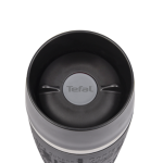 TEFAL Travel Mug, 0.36L, Black Silver