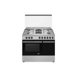 BEKO Standing Cooker, 90cm X 60cm, 4 + 2, Electric Oven, Inox