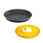 TEFAL Perfect Bake Aluminium Non Stick Fluted Tart Tin, 33Cm