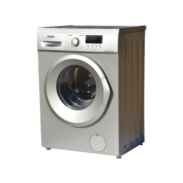 MIKA Washing Machine, 7Kg, Fully Automatic, Front Load, Silver