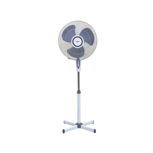 MIKA Stand Fan, 16", Grey & White