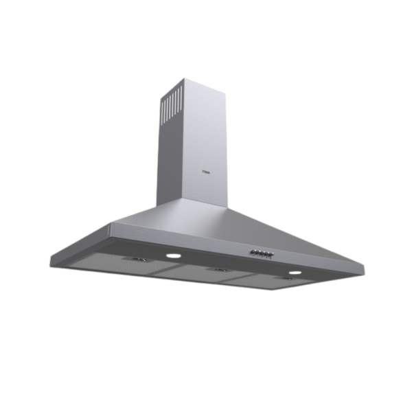 MIKA Chimney Hood, Pyramid, 90cm, Push Button, S.S