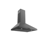 MIKA Chimney Hood, Pyramid, 60cm, Push Button, Black