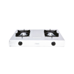 MIKA Gas Stove, Stainless Steel, Double Burner, Inox