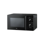 MIKA Microwave Oven, 20L, Manual, Solo, Black