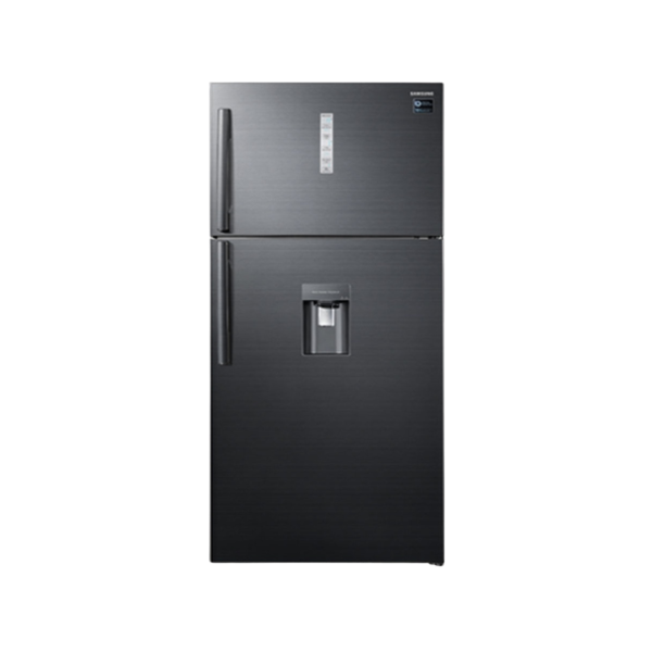 SAMSUNG Fridge, 618L, 2 Door Top Mount Freezer No Frost (Frost Free), Black Inox