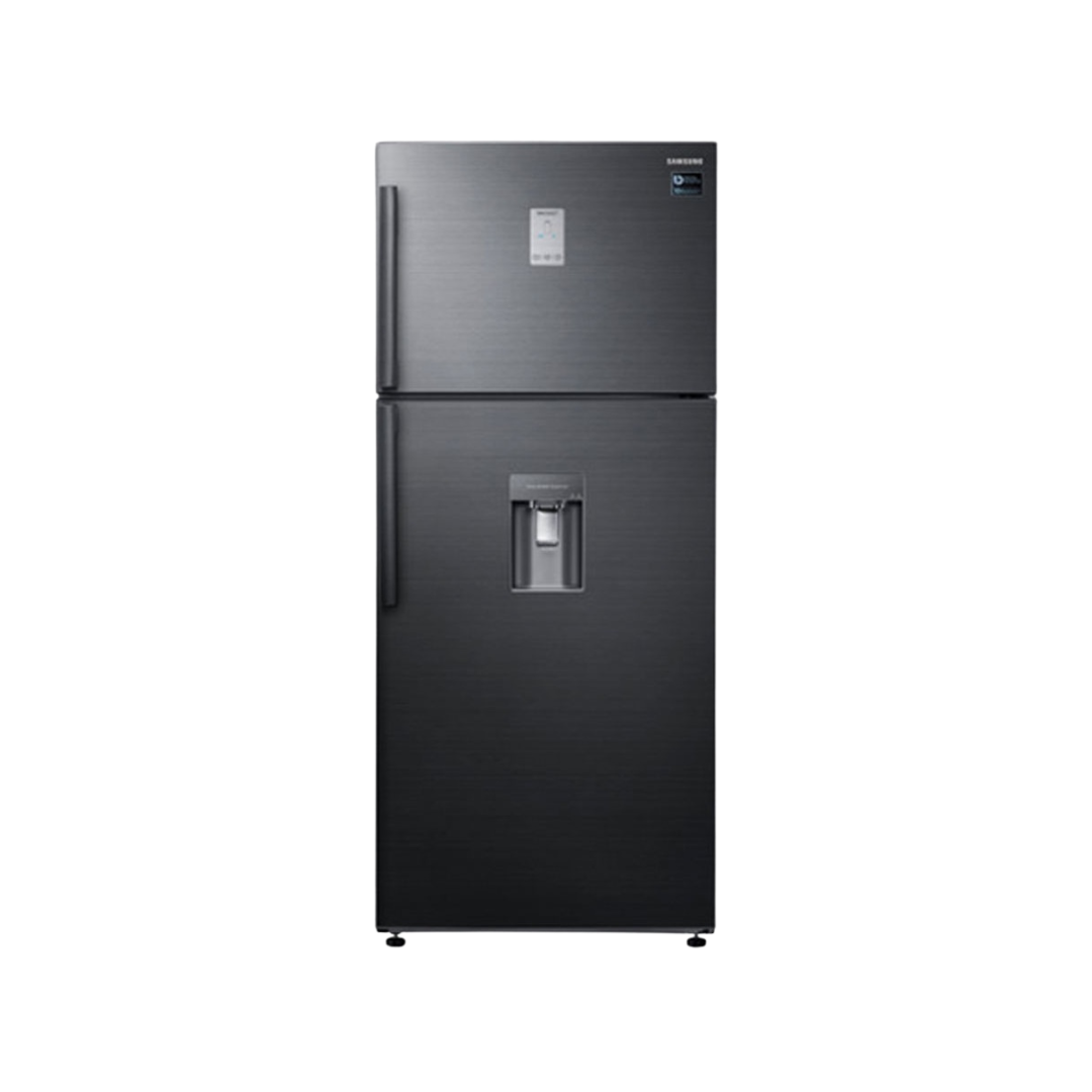 SAMSUNG Fridge, 530L, 2 Door Top Mount Freezer No Frost (Frost Free), Black Silver