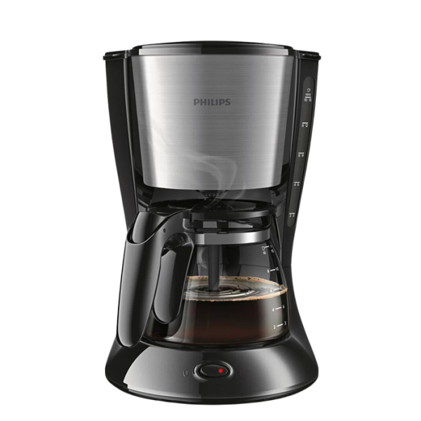 PHILIPS Coffee Maker 1000W, 1.2Ltr Capacity, Water Level indicator, Drip Stop, Aroma twister, LED Powered