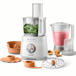 PHILIPS Food Processor, 2 in 1, 850W, Viva Collection Compact. 30 functions, citrus press & mill