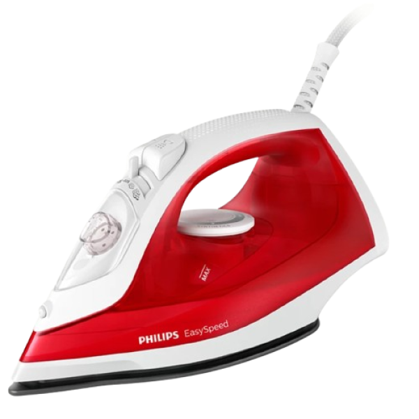 PHILIPS Steam Iron, Non-stick Soleplate, Red Rhino