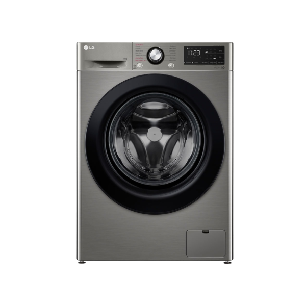 LG Washing Machine, 9kg, Full Auto Front Load Wash Only, VCM Grey