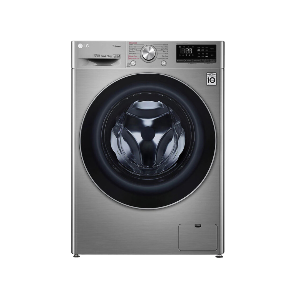 LG Washing Machine, 9kg, Full Auto Front Load Wash Only, VCM Grey