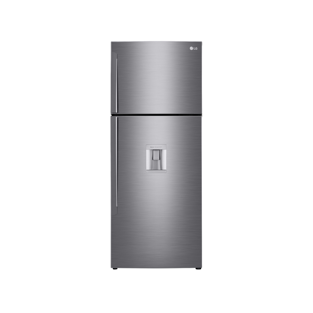 LG Fridge, 438L, 2 Door Top Mount Freezer No Frost (Frost Free), Silver