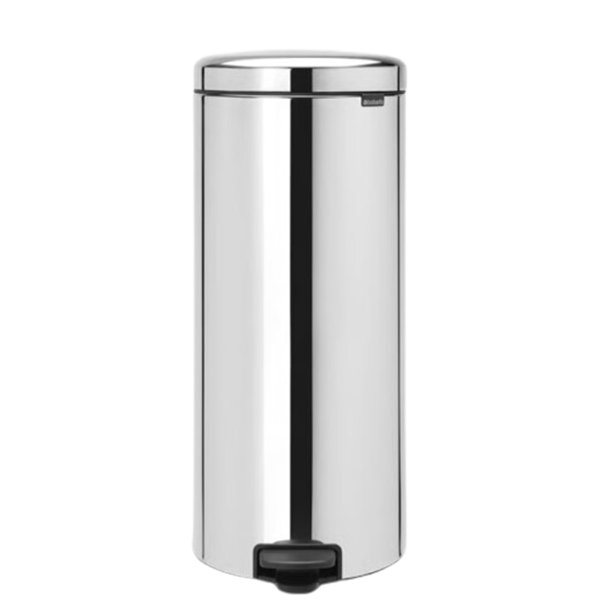 BRABANTIA Pedal Bin New Icon, 30L Brilliant Steel