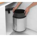 BRABANTIA Built In Bin 15L Brilliant Steel