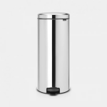 BRABANTIA Pedal Bin New Icon, 30L Brilliant Steel