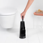 BRABANTIA Renew Toilet Accessory Set Of 3 Matte Black